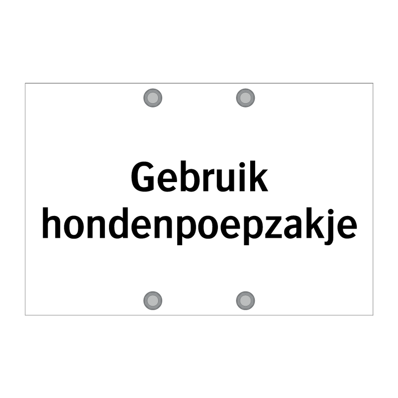 Gebruik hondenpoepzakje