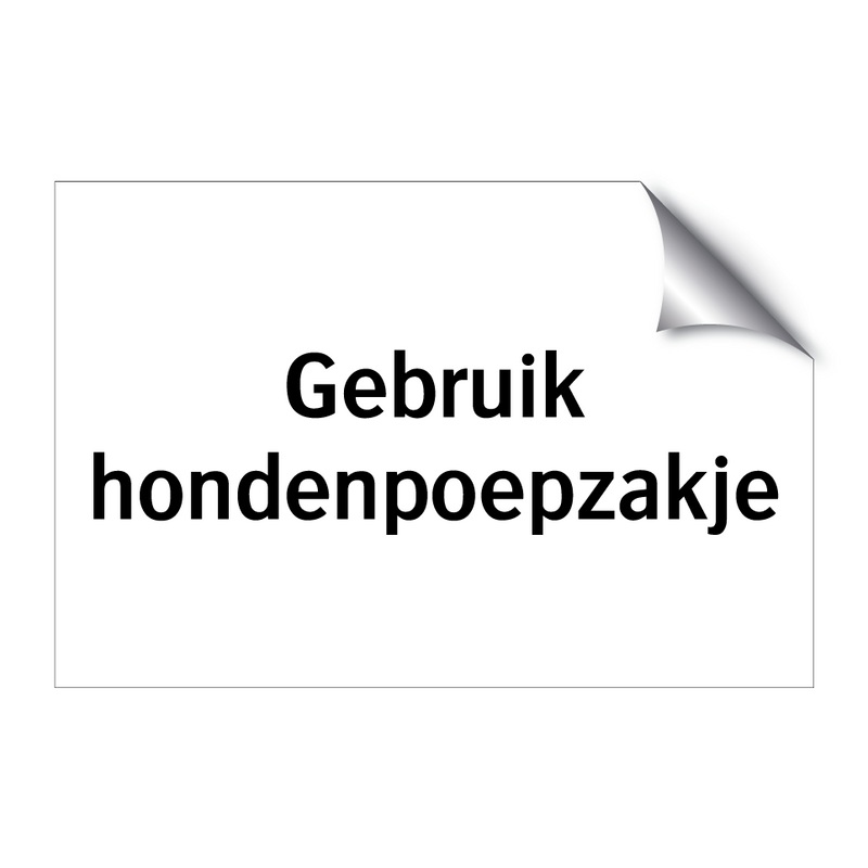 Gebruik hondenpoepzakje