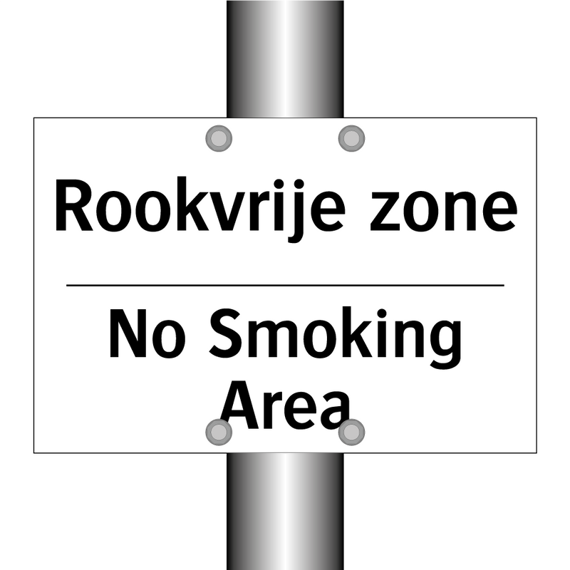 Rookvrije zone - No Smoking Area