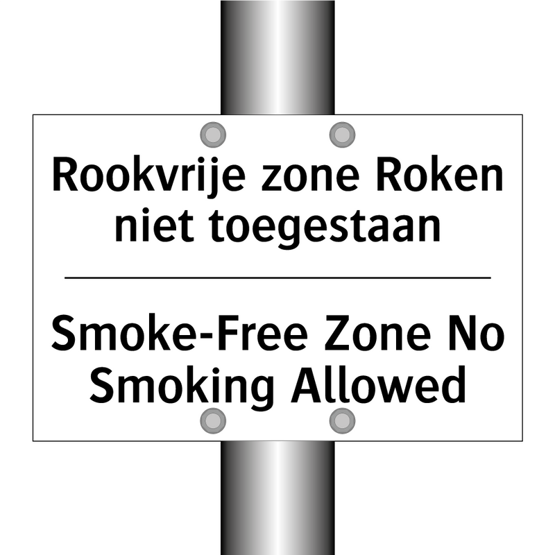 Rookvrije zone Roken niet toegestaan/.../ - Smoke-Free Zone No Smoking Allowed/.../