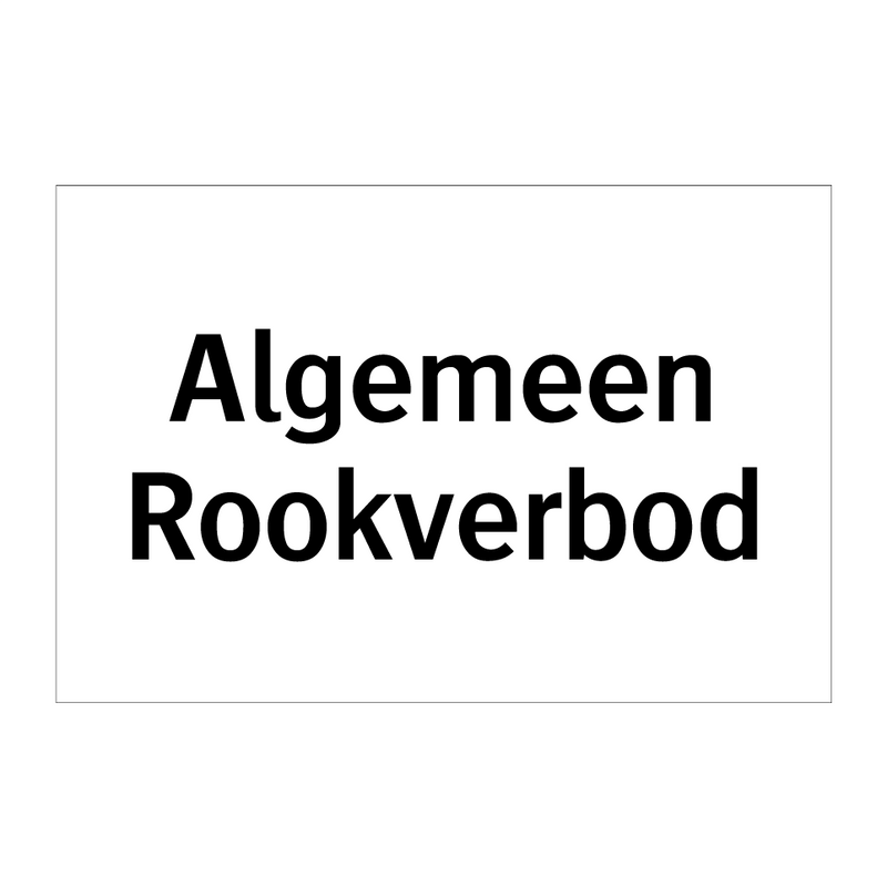 Algemeen Rookverbod