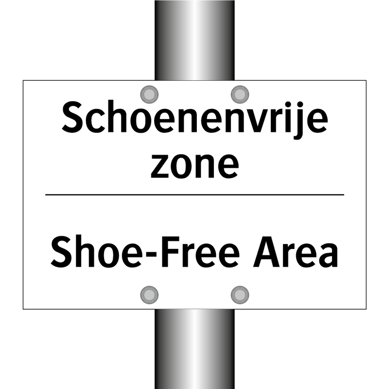 Schoenenvrije zone - Shoe-Free Area