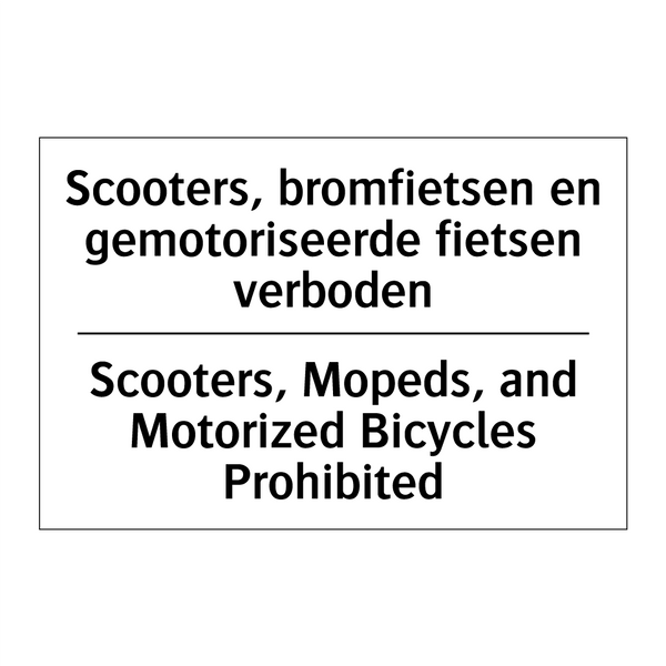 Scooters, bromfietsen en gemotoriseerde /.../ - Scooters, Mopeds, and Motorized /.../