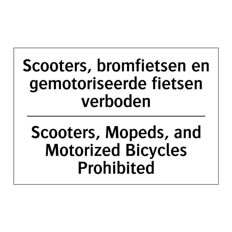 Scooters, bromfietsen en gemotoriseerde /.../ - Scooters, Mopeds, and Motorized /.../