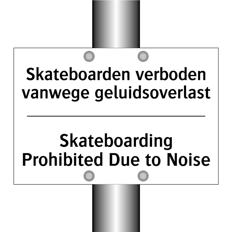 Skateboarden verboden vanwege /.../ - Skateboarding Prohibited Due to /.../