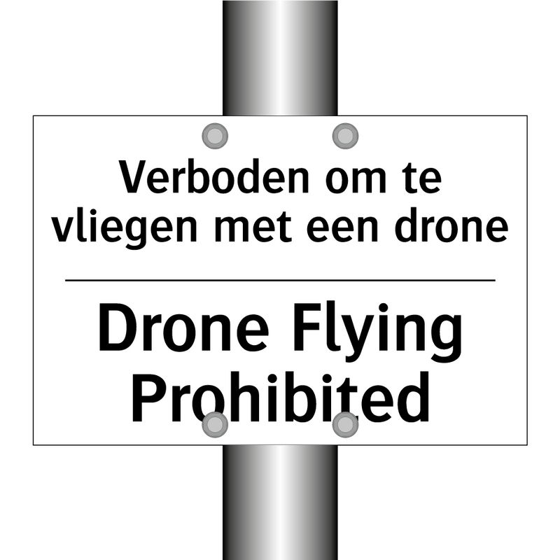 Verboden om te vliegen met een /.../ - Drone Flying Prohibited