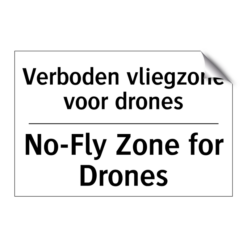 Verboden vliegzone voor drones - No-Fly Zone for Drones