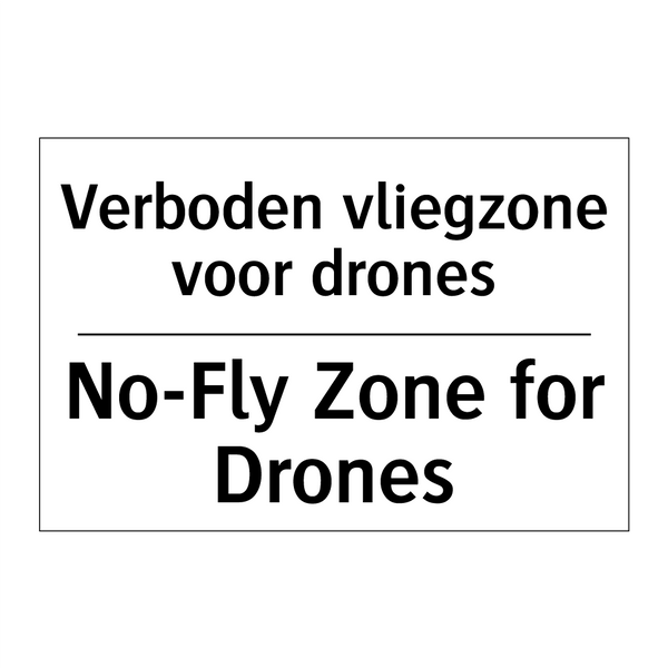 Verboden vliegzone voor drones - No-Fly Zone for Drones