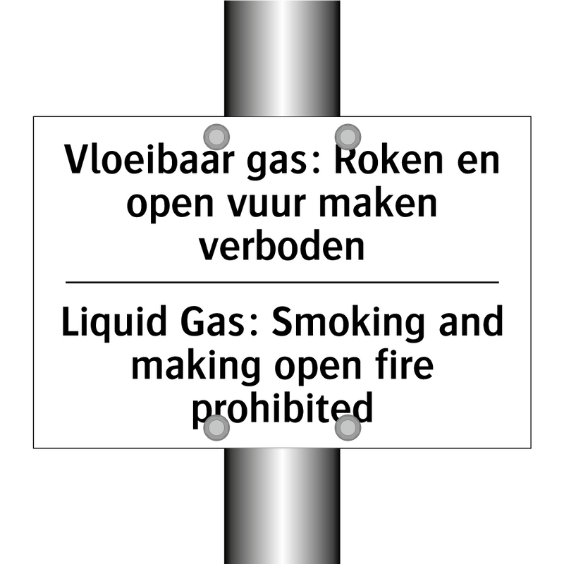 Vloeibaar gas: Roken en open vuur /.../ - Liquid Gas: Smoking and making /.../