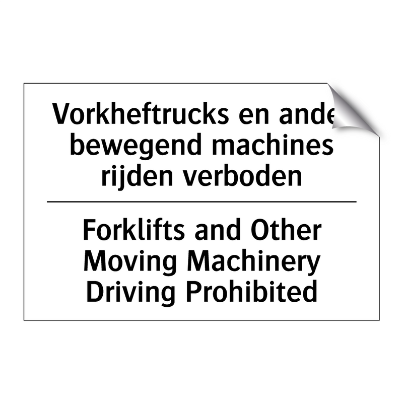 Vorkheftrucks en ander bewegend /.../ - Forklifts and Other Moving Machinery /.../