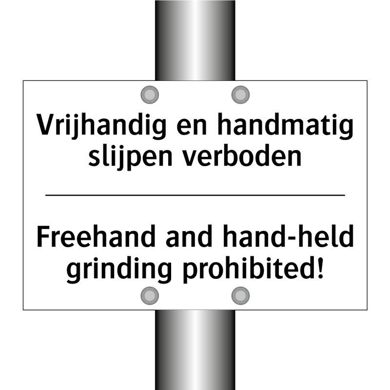 Vrijhandig en handmatig slijpen /.../ - Freehand and hand-held grinding /.../