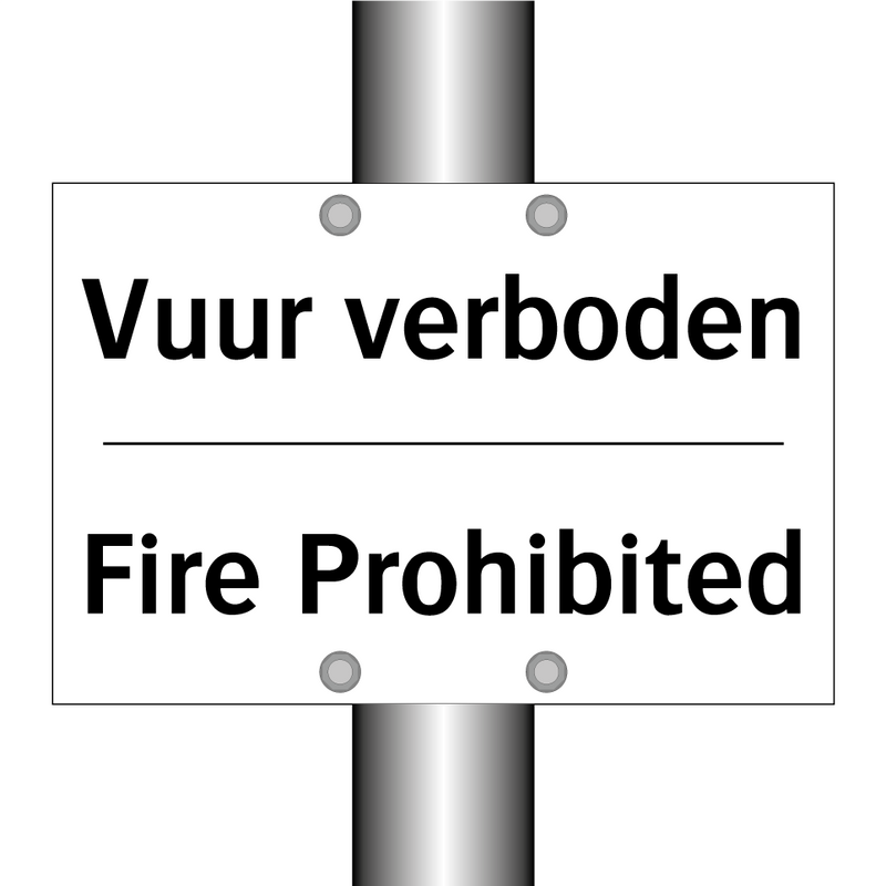 Vuur verboden - Fire Prohibited