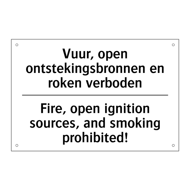 Vuur, open ontstekingsbronnen /.../ - Fire, open ignition sources, and /.../