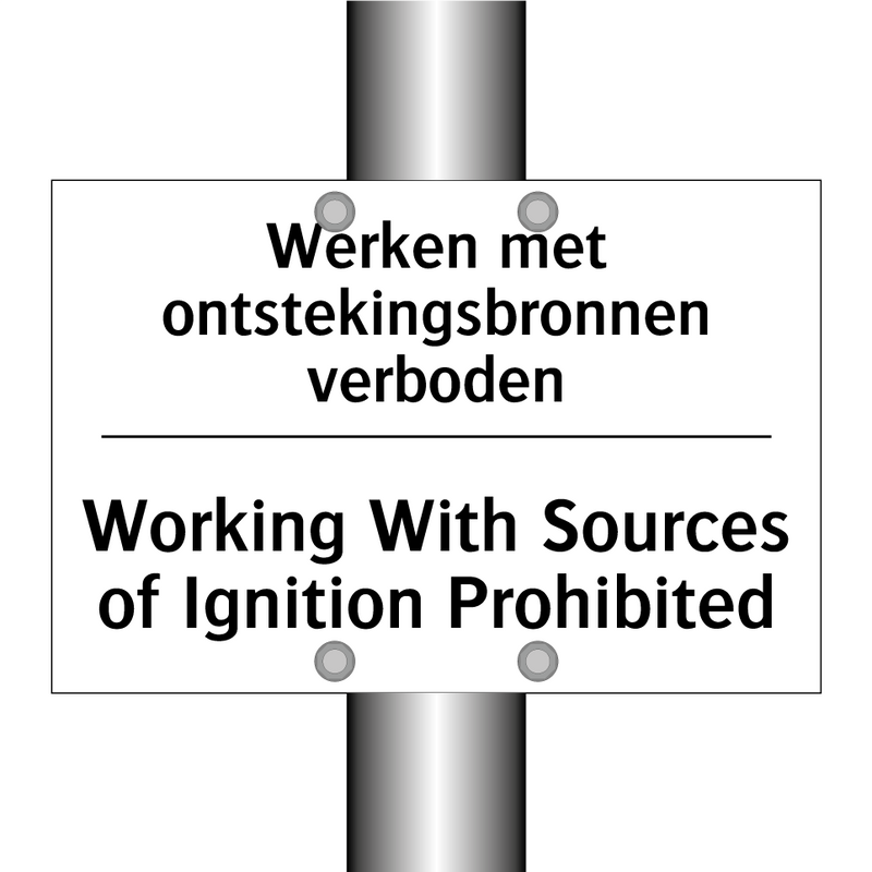 Werken met ontstekingsbronnen /.../ - Working With Sources of Ignition /.../