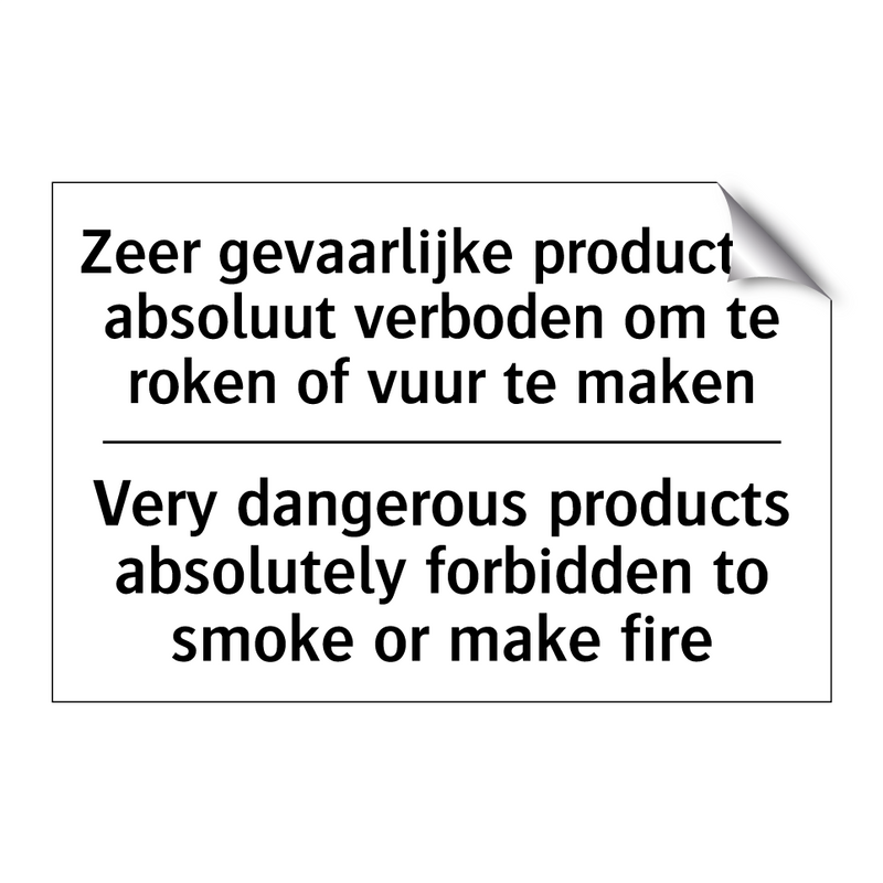 Zeer gevaarlijke producten absoluut /.../ - Very dangerous products absolutely /.../