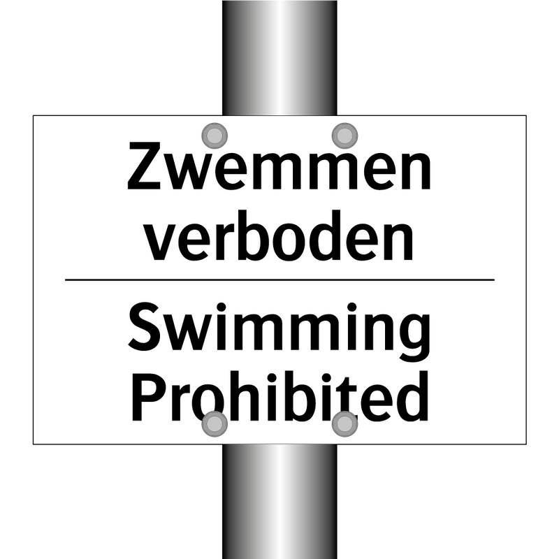 Zwemmen verboden - Swimming Prohibited