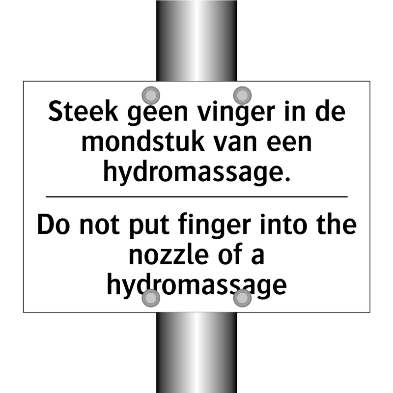 Steek geen vinger in de mondstuk /.../ - Do not put finger into the nozzle /.../