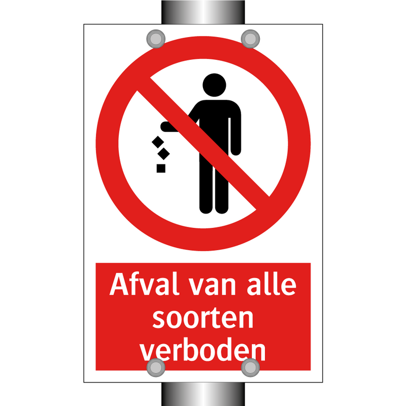 Afval van alle soorten verboden