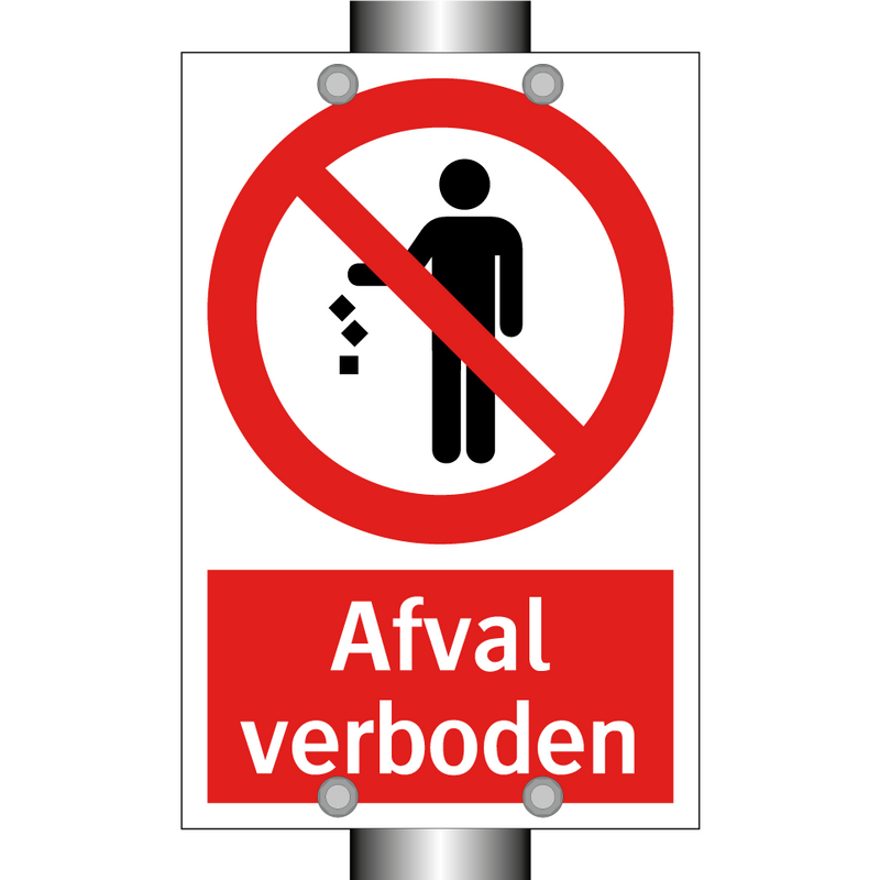 Afval verboden