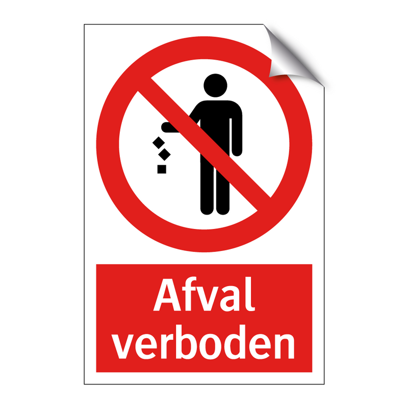 Afval verboden