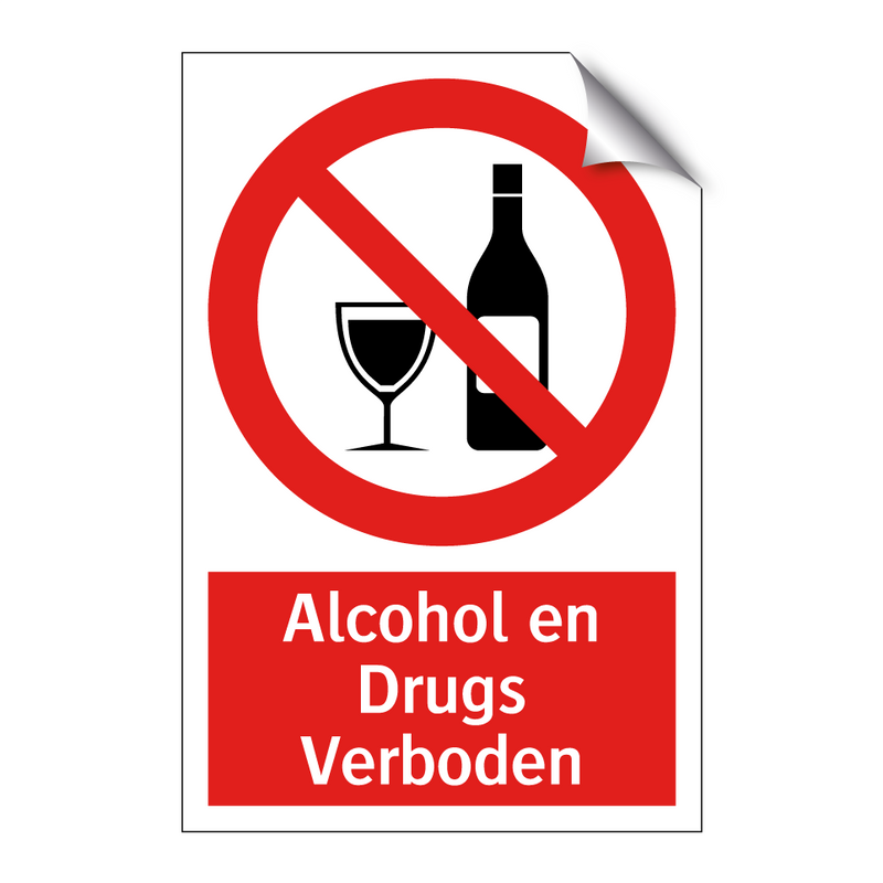 Alcohol en Drugs Verboden