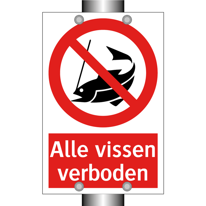 Alle vissen verboden