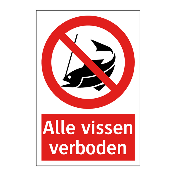 Alle vissen verboden