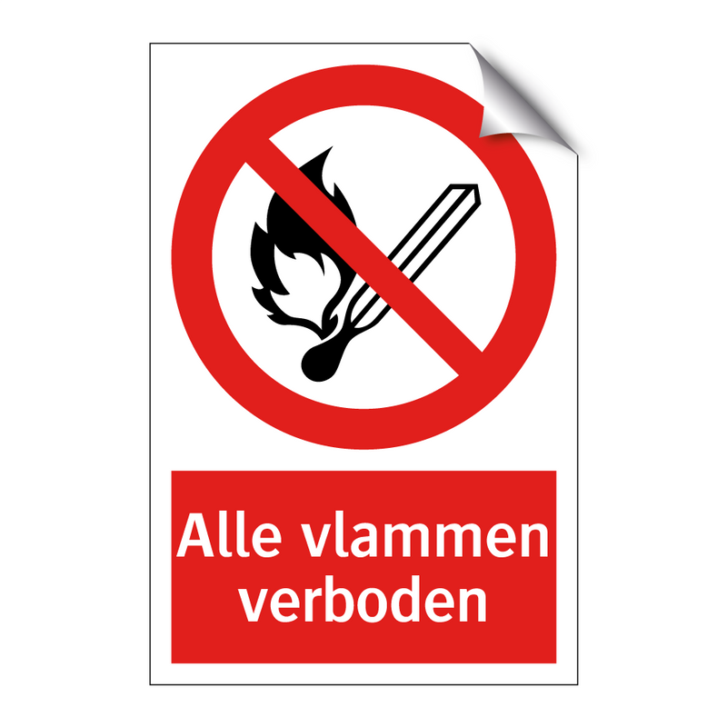 Alle vlammen verboden