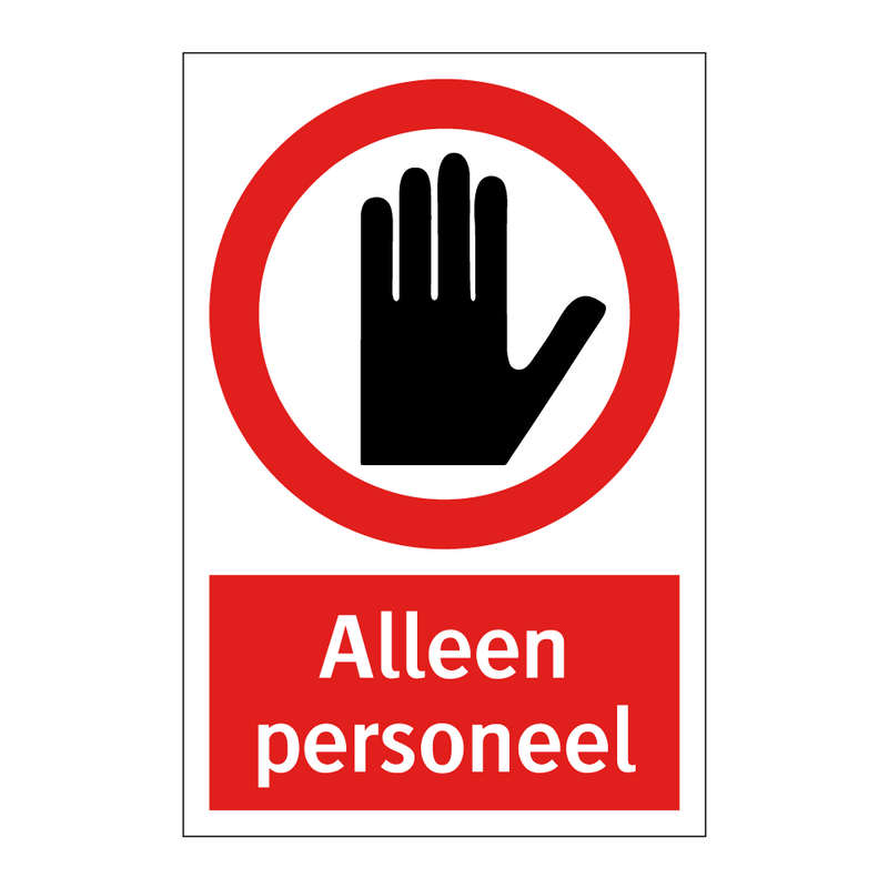 Alleen personeel