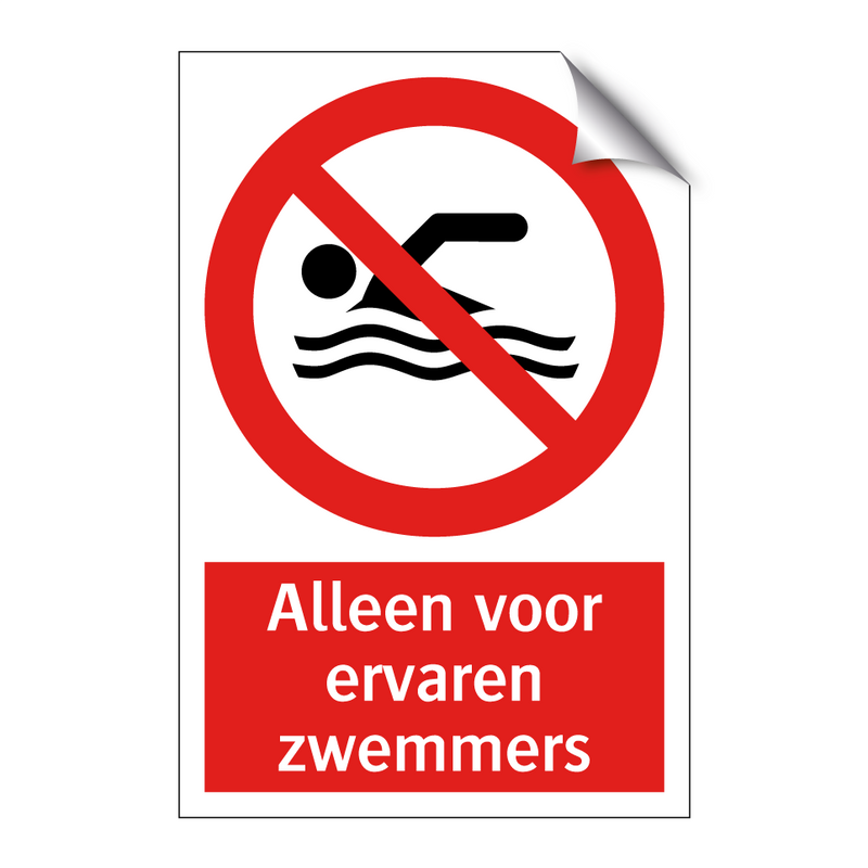 Alleen voor ervaren zwemmers