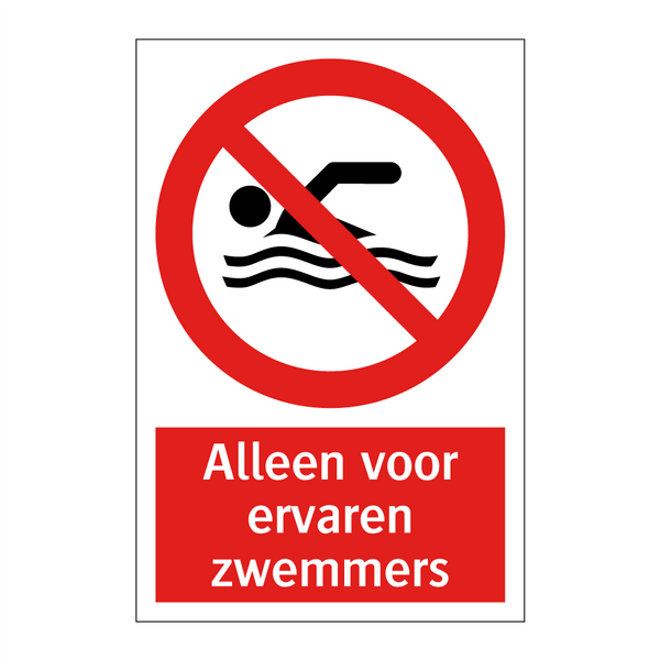 Alleen voor ervaren zwemmers