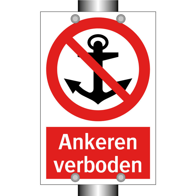 Ankeren verboden