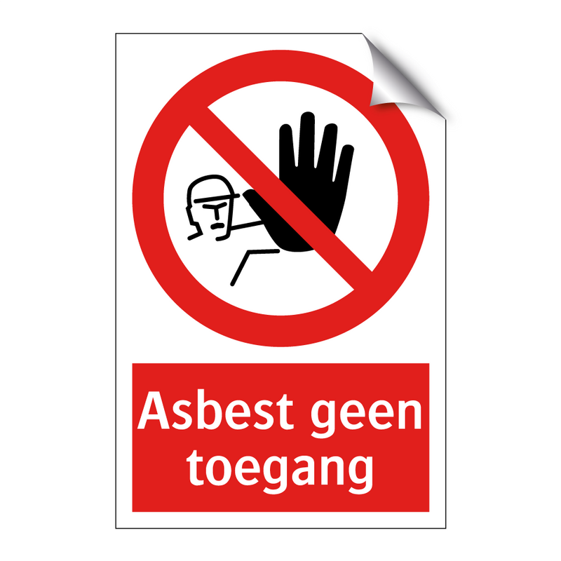 Asbest geen toegang