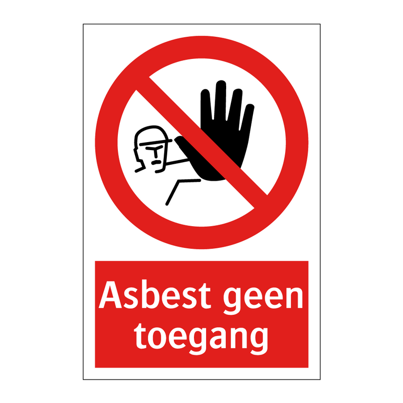 Asbest geen toegang