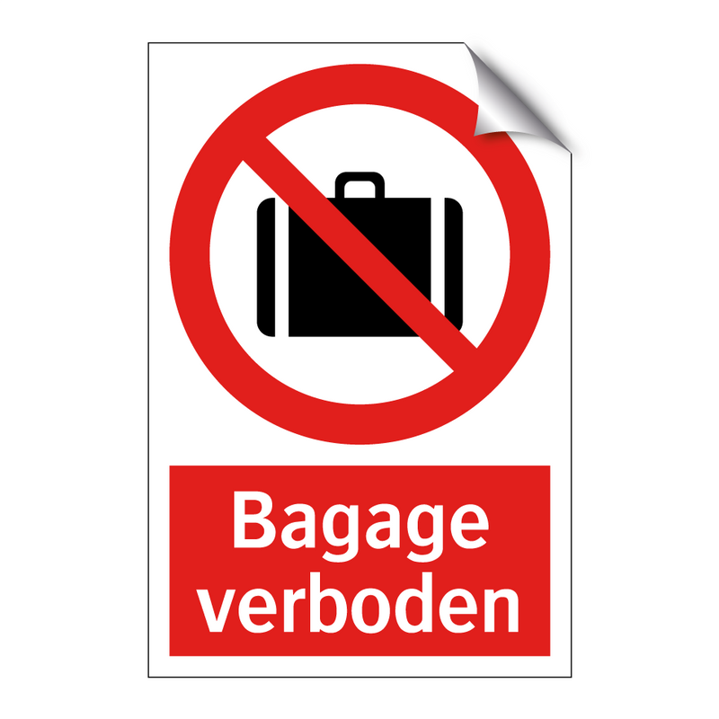 Bagage verboden