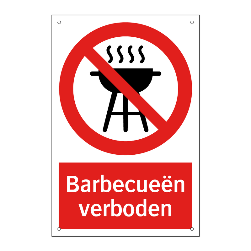 Barbecueën verboden