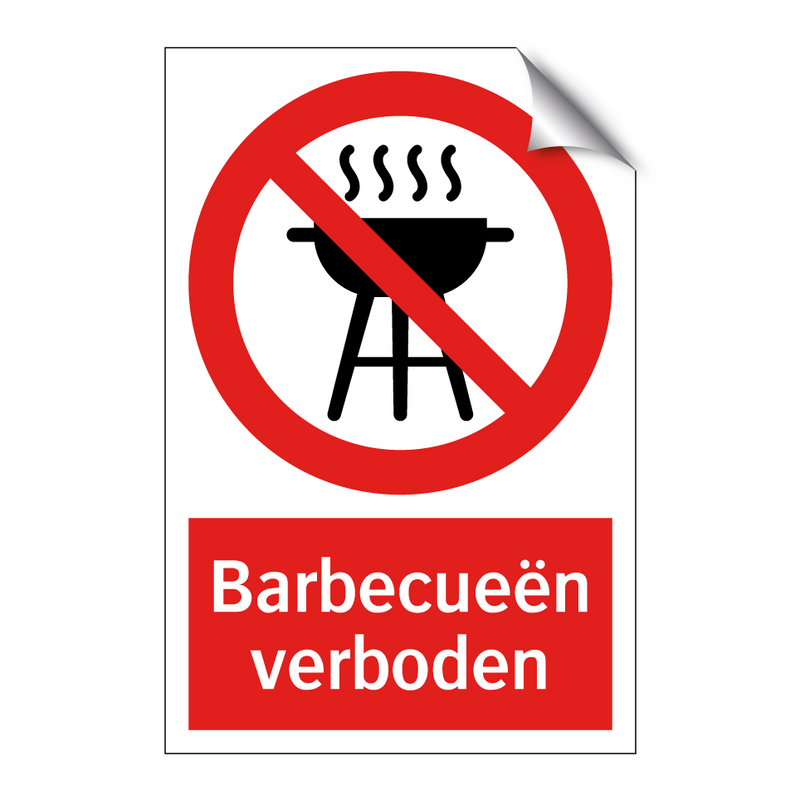 Barbecueën verboden