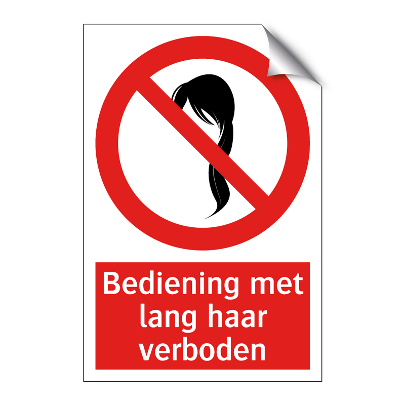 Bediening met lang haar verboden