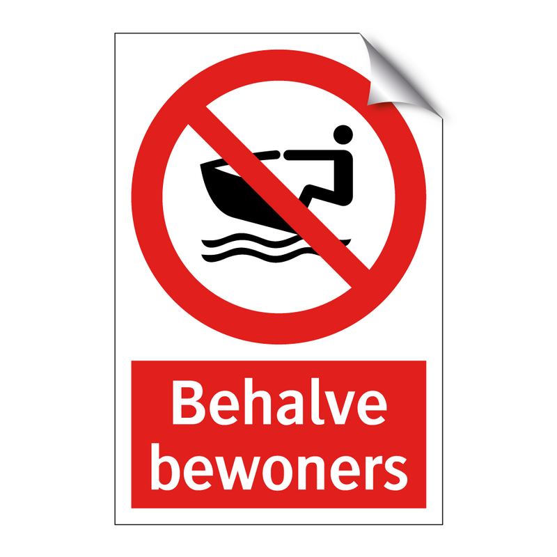 Behalve bewoners