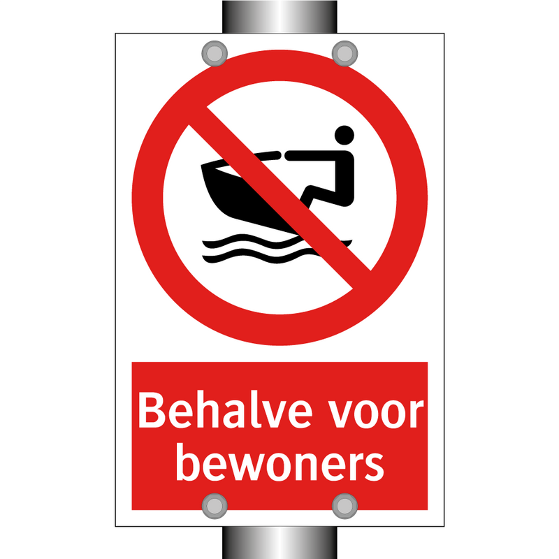 Behalve voor bewoners