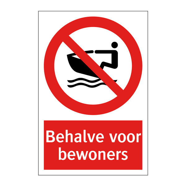 Behalve voor bewoners