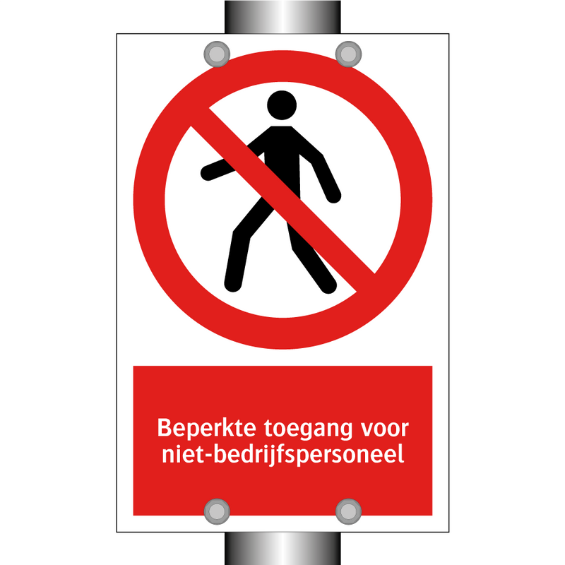 Beperkte toegang voor niet-bedrijfspersoneel