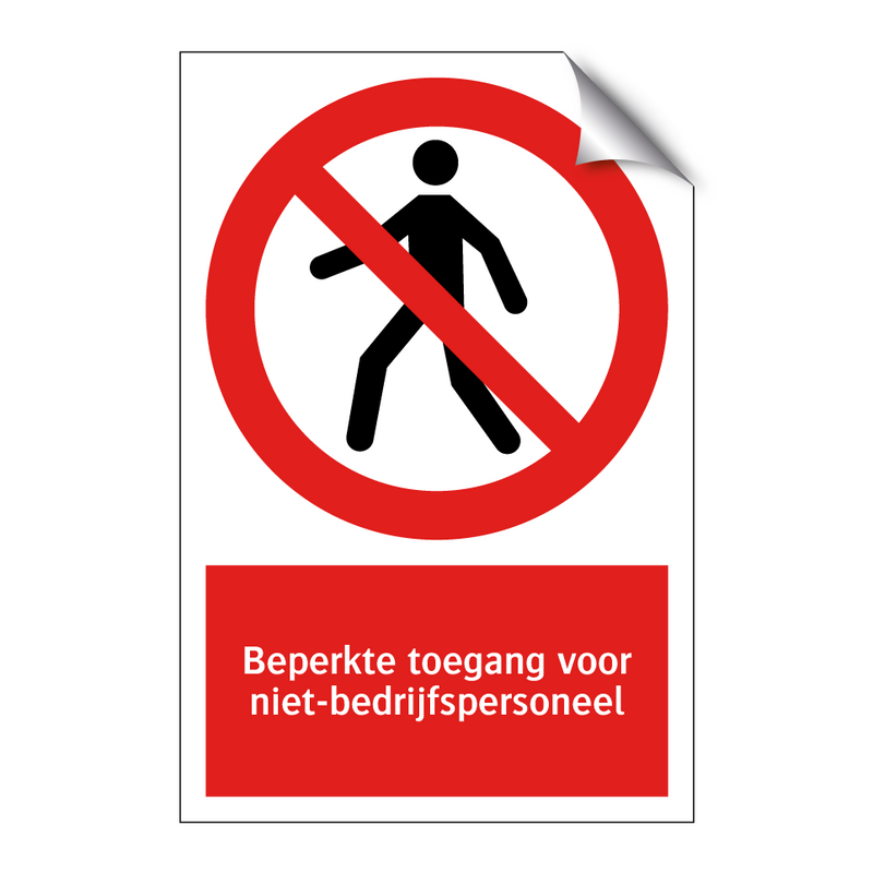 Beperkte toegang voor niet-bedrijfspersoneel