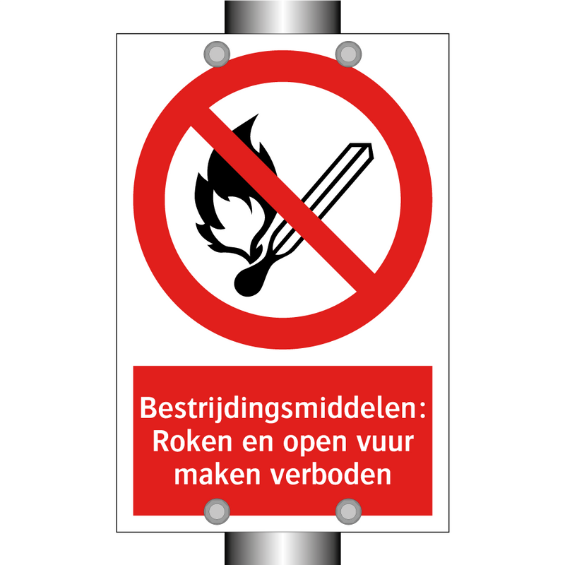 Bestrijdingsmiddelen: Roken en open vuur maken verboden