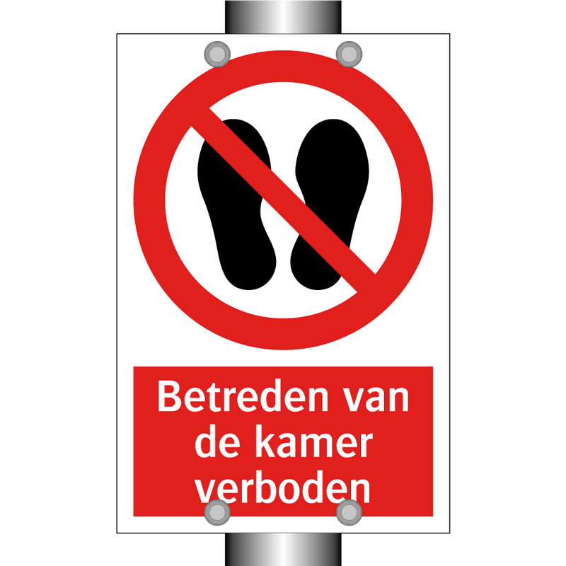 Betreden van de kamer verboden