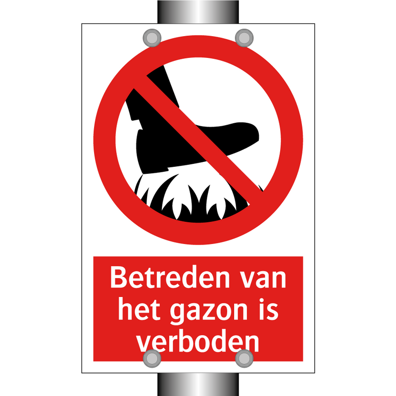 Betreden van het gazon is verboden