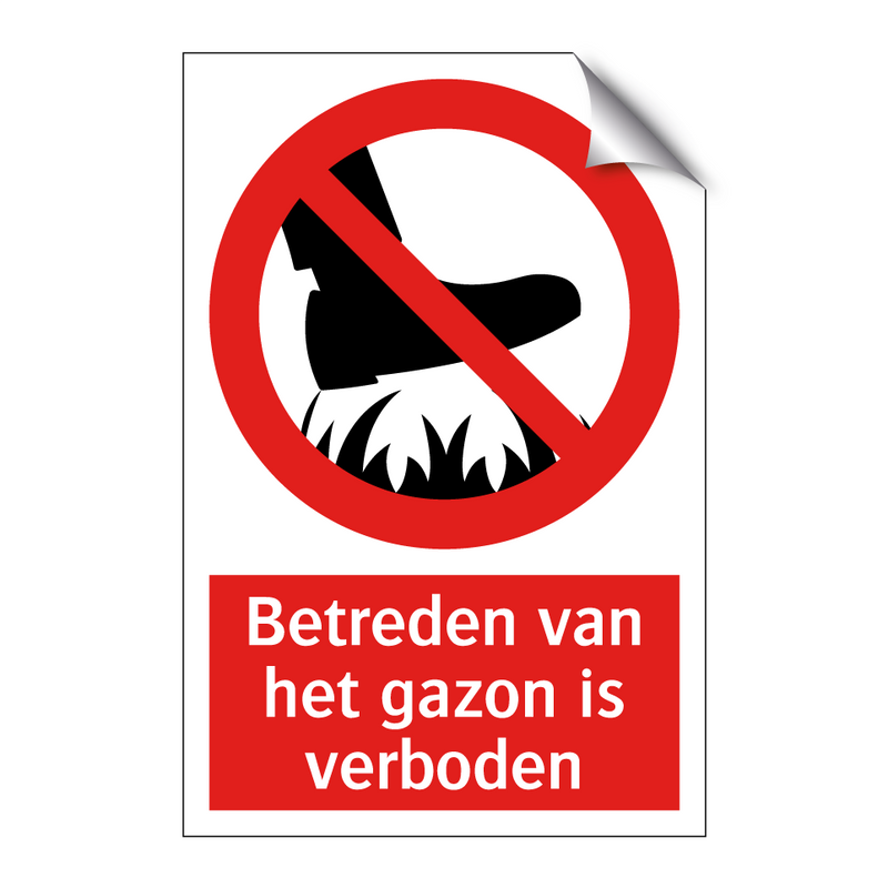 Betreden van het gazon is verboden