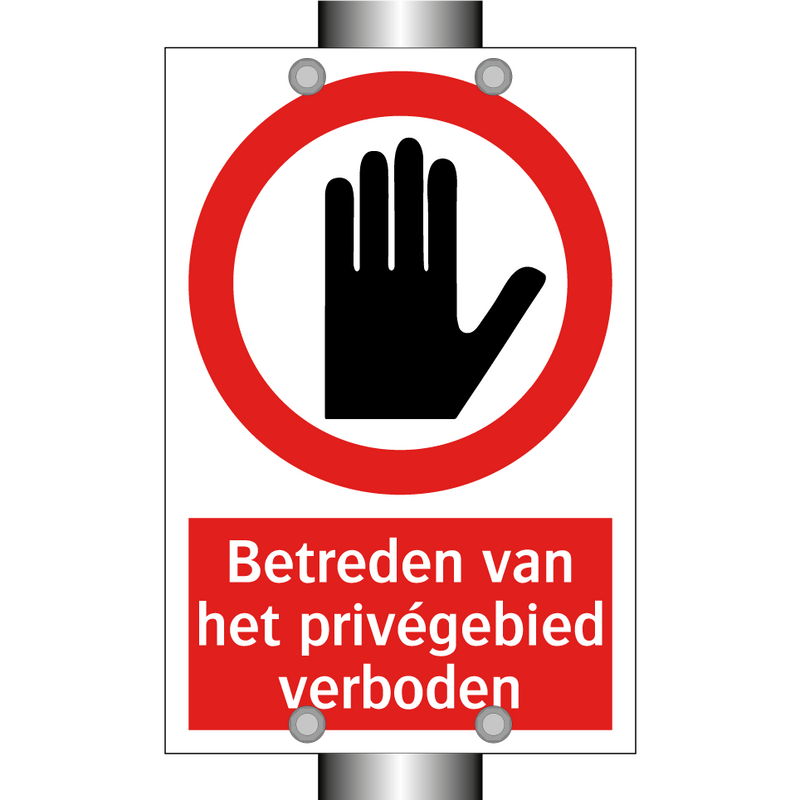 Betreden van het privégebied verboden