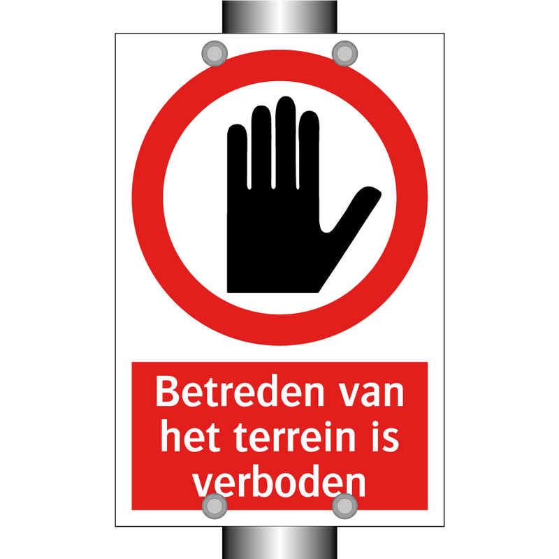 Betreden van het terrein is verboden