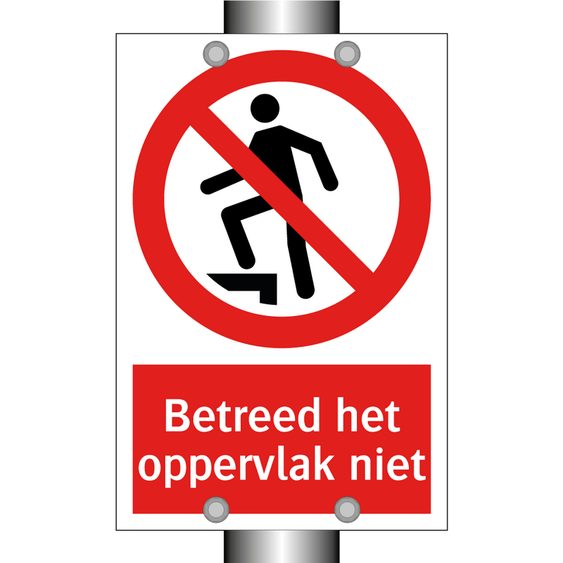 Betreed het oppervlak niet